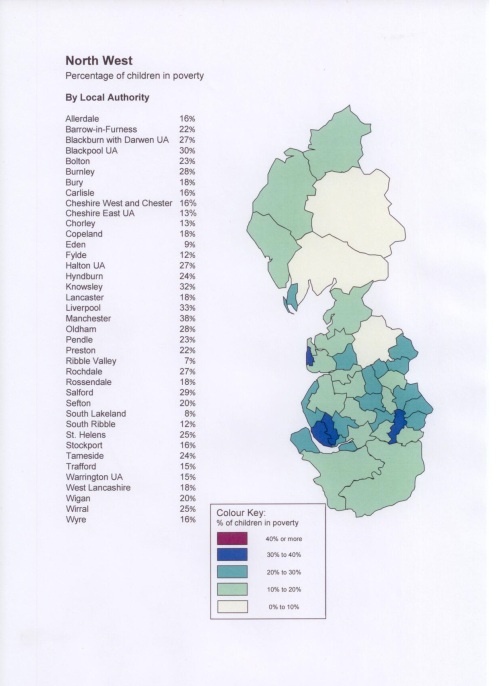 Child Poverty NW Map